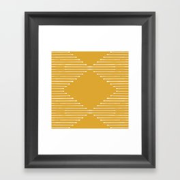 Geo (Yellow) Framed Art Print