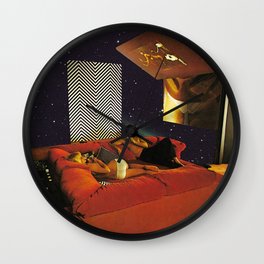 70s Space Lovers Wall Clock