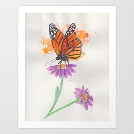 Monarch butterfly Art Print
