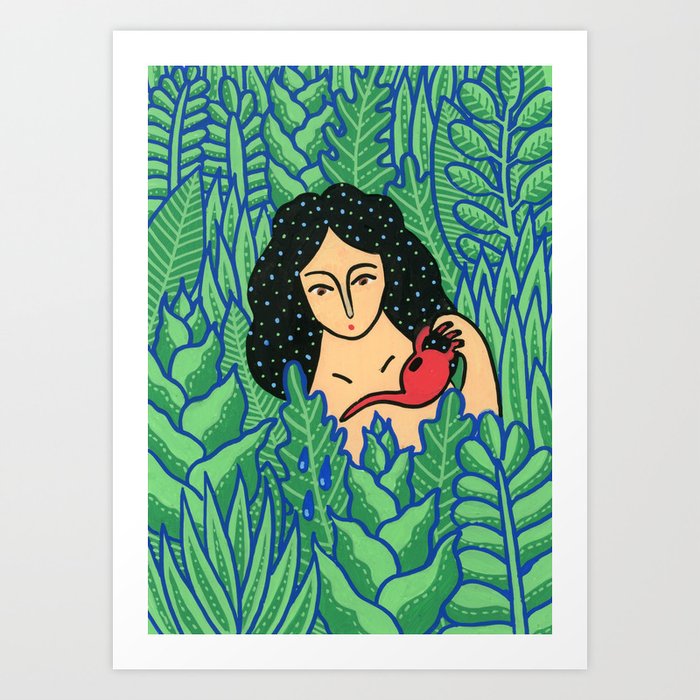 Plant lady Art Print
