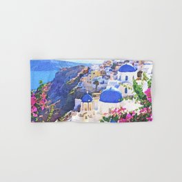 Santorini Greece #2 Hand & Bath Towel