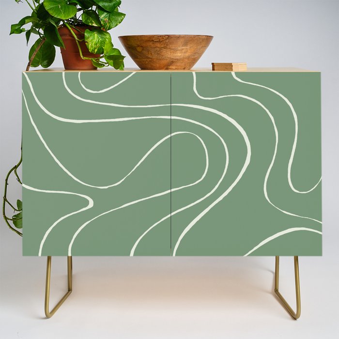 Ebb and Flow 2 - Green Credenza