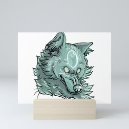 Ghost Wolf Moon Mini Art Print
