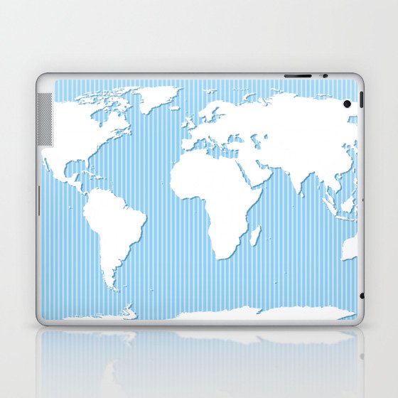 World map Laptop & iPad Skin