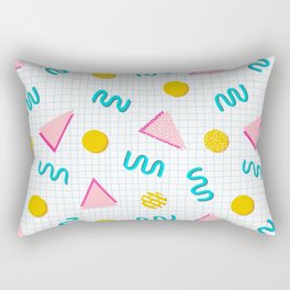 Geometric Memphis Rectangular Pillow