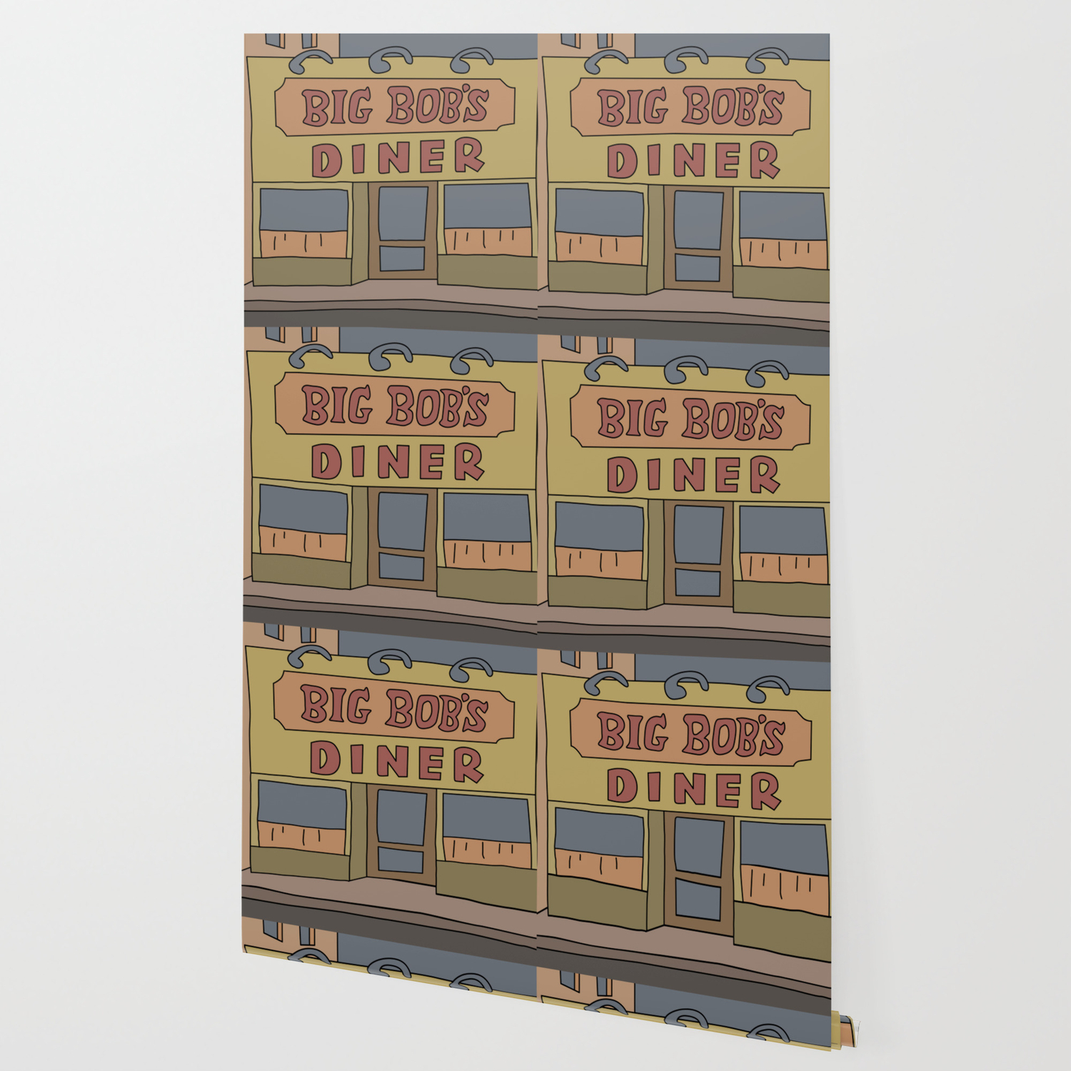 Big Bob S Diner Wallpaper By Fanatoonic Society6