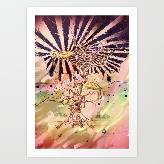 Magic Beans (Alternate colors version) Art Print