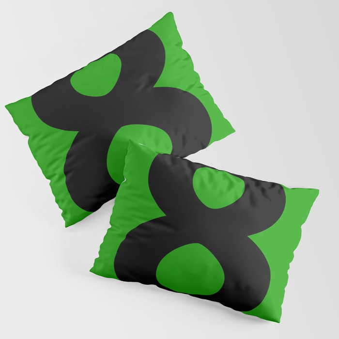 Number 8 (Black & Green) Pillow Sham