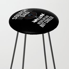 Squash Sport Game Ball Racket Court Player Counter Stool