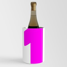 1 (Magenta & White Number) Wine Chiller