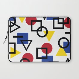 Colorful Geometric Bauhaus Pattern  Laptop Sleeve