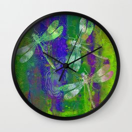 A Dragonflies QD Wall Clock