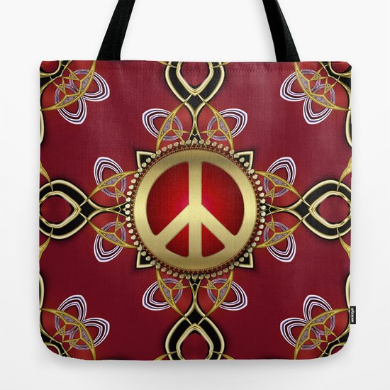 Peace Infinity Tote Bag