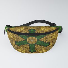 a golden place in the green ornate nature of our souls decorative Fanny Pack