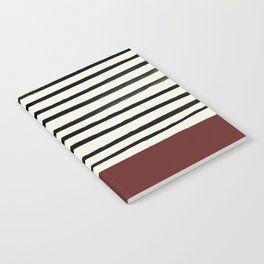 Dark Ruby & Stripes Notebook