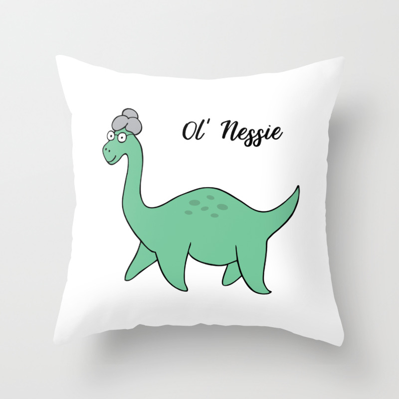 Ol Nessie Throw Pillow By Designsbytiffanyco Society6