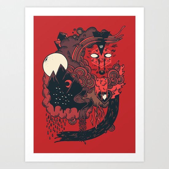 Leader of the Pack Art Print