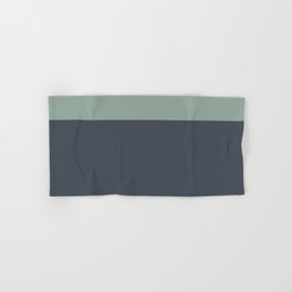 Navy Gray Blue Green Celadon Sage Minimalist Solid Stripe Color Block Pattern Hand & Bath Towel