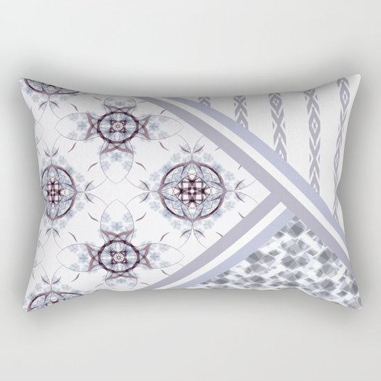 Patchwork. Abstract pattern. Rectangular Pillow