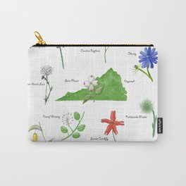 Virginia Wildflowers Carry-All Pouch