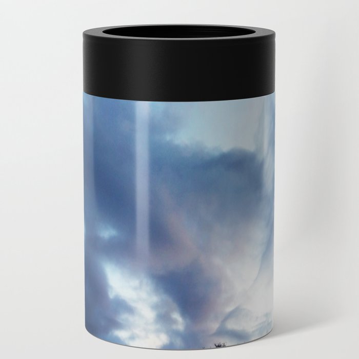 landscape sunset photo blue sky with clouds - Sunset / sunrise with clouds, light rays and other atmospheric Art Print Can Cooler