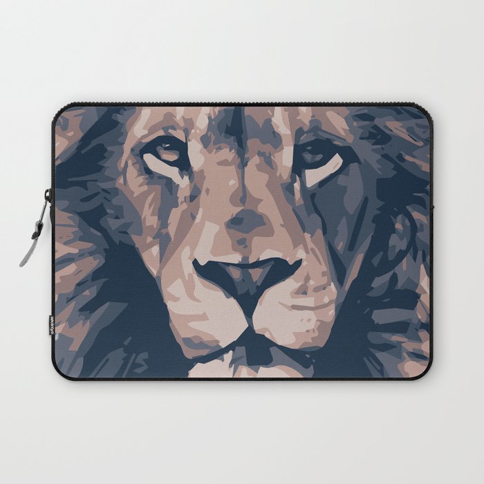 Face to Lion Laptop Sleeve