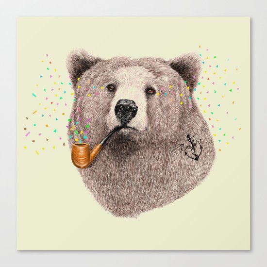 Sailor Bear Canvas Print