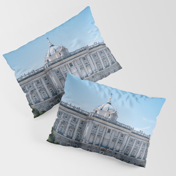 Spain Photography - Royal Palace Of Madrid Under The Blue Sky  Pillow Sham