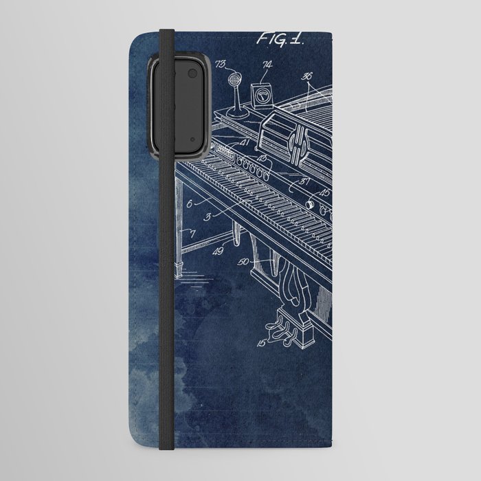 PIANO CONSTRUCTION FOR Sound Patent Year 1945 Android Wallet Case