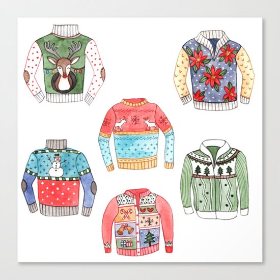 Ugly Sweaters Canvas Print