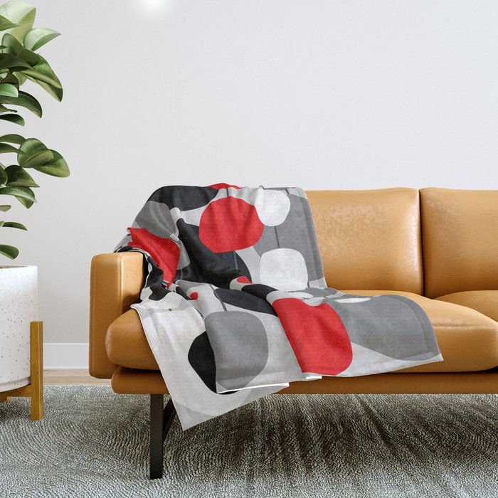 Hanging By A Thread Abstract Throw Blanket