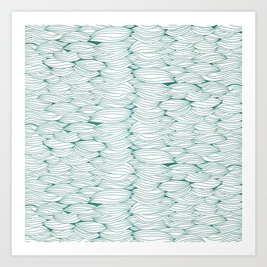 Dancing Feathers Art Print