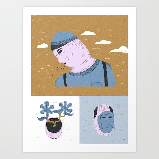 traurig Art Print