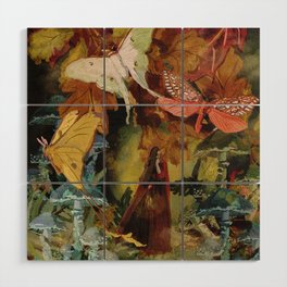 Butterfly forest Wood Wall Art