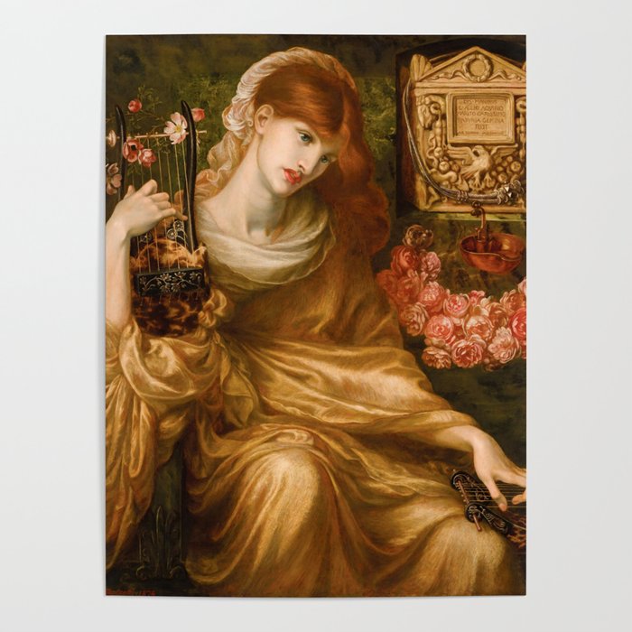 Dante Gabriel Rossetti "Roman Widow" Poster