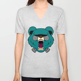 bear V Neck T Shirt