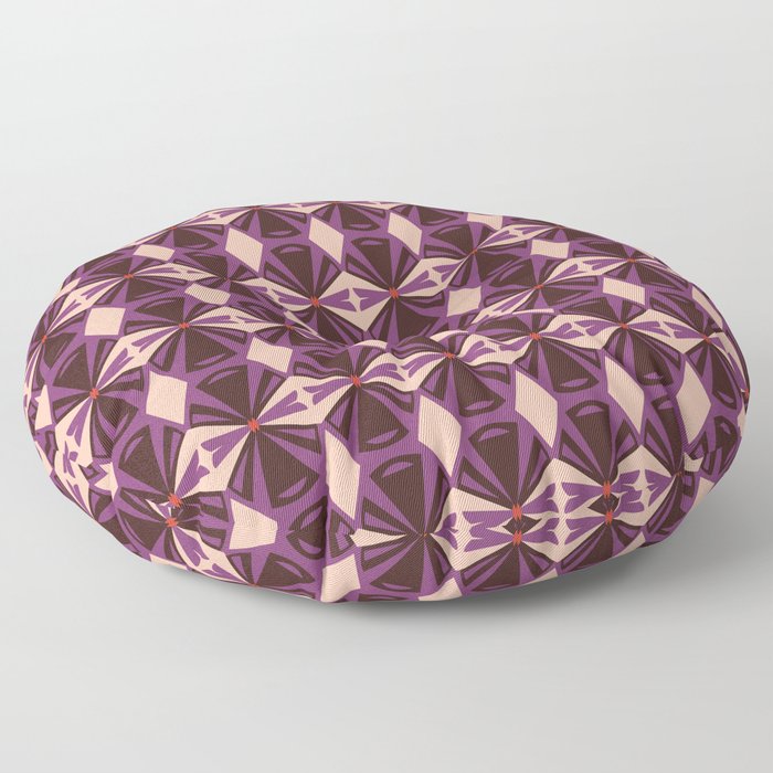 Tiki Pattern Redux Floor Pillow