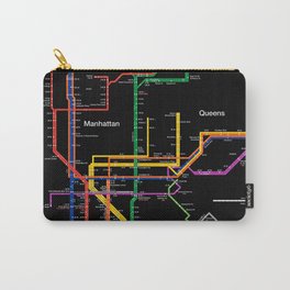 New York City subway map Carry-All Pouch
