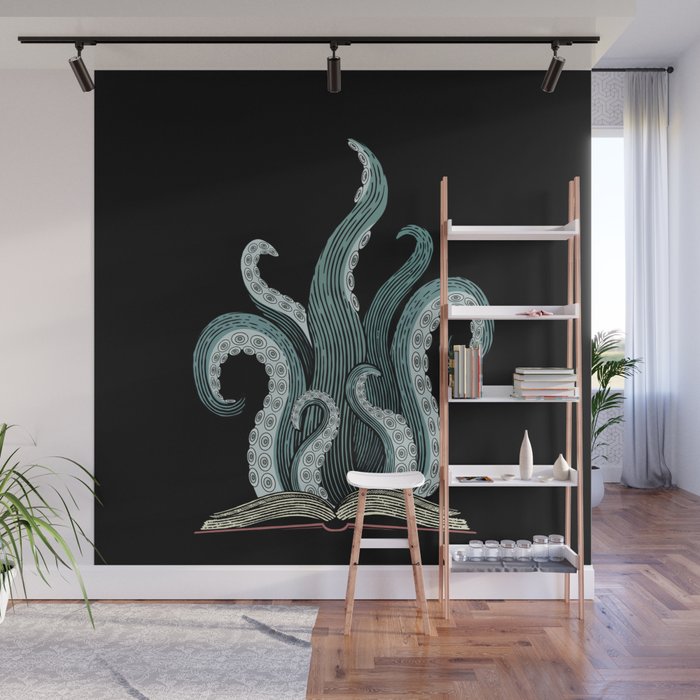 Tentacle book Wall Mural