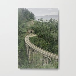 Nine Arch Bridge - Bridge In The Sky - Ella, Sri Lanka - Green Colored Photo Art Print Metal Print