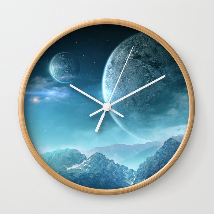 Other Worlds Wall Clock