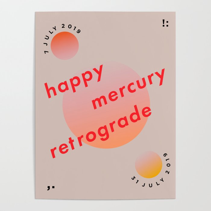 Mercury Retrograde Poster