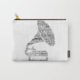 Typographic gramophone Carry-All Pouch