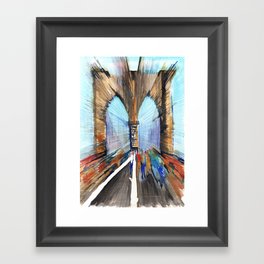 Brooklyn bridge Framed Art Print