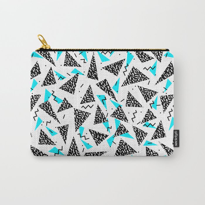 Missy - 80s Retro, Throwback Memphis Inspired Design Carry-All Pouch