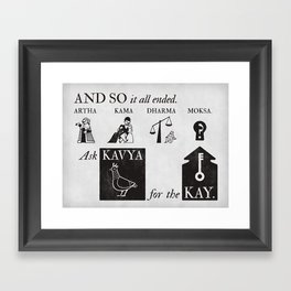 and so it all ended Framed Art Print