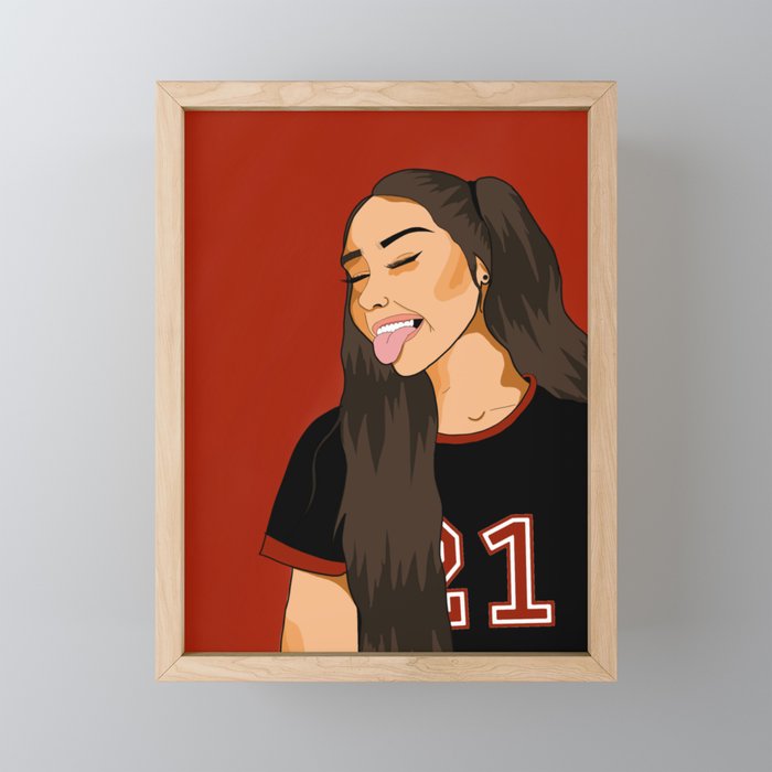 Red Framed Mini Art Print