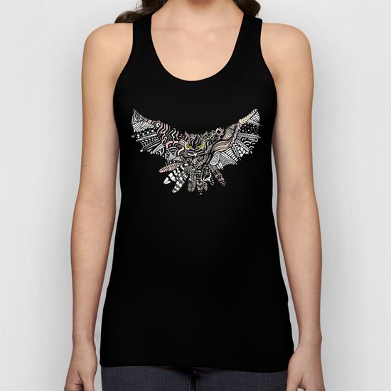 Dragon Owl (Color) Unisex Tank Top
