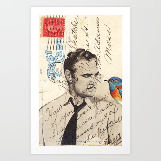 Brando and Bird Art Print