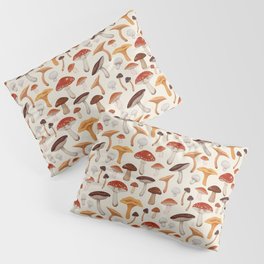 Mushroom Medley Pattern - Neutral Pillow Sham